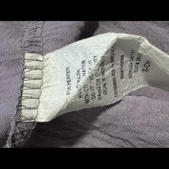 See You Monday crepe Slip Dress Small Casual knee Twist Front Boho Flowy Lilac - Picture 5 of 5